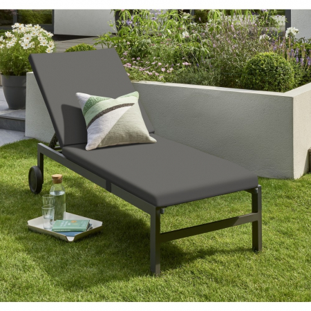 Titchwell Sun Lounger In Grey