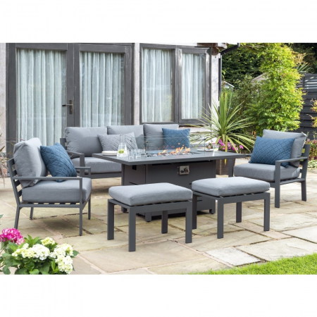Titchwell Lounge Set with Firepit Table