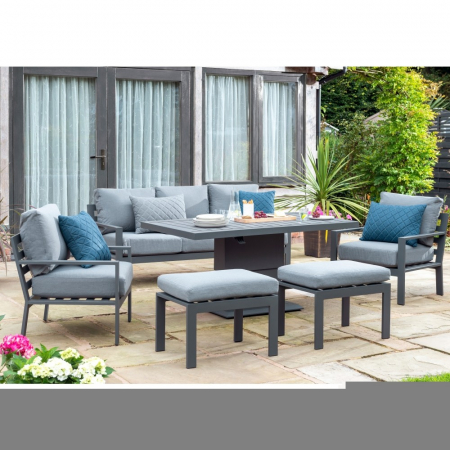 Titchwell Lounge Set with Gas Adjustable Table