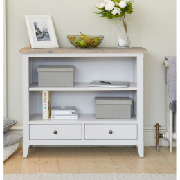 Signature Grey Painted Low Bookcase