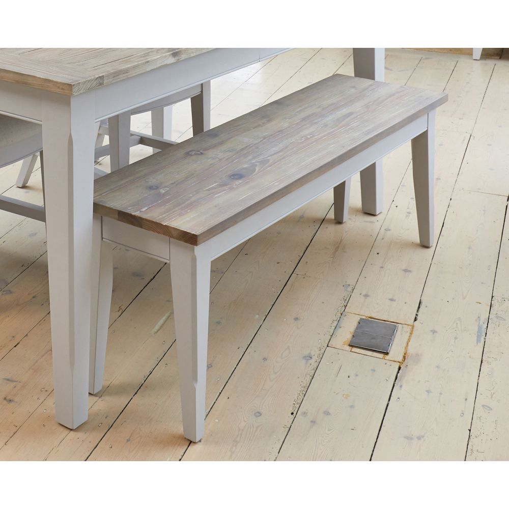 Signature Grey Painted Dining Bench (130cm)