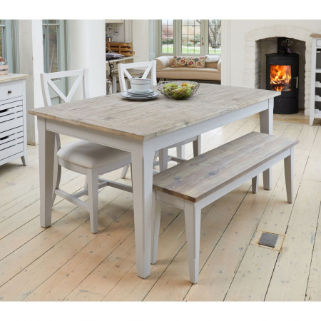 Signature Grey Painted Dining Table (4 to 8 Seater)