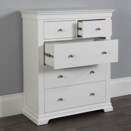 Jolie White 2 Over 3 Chest of Drawers