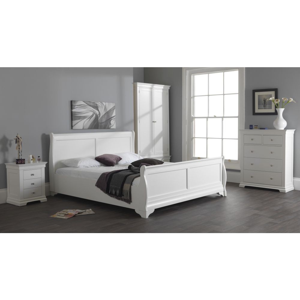 Super King Size Sleigh Bed, Wooden Sleigh Bed King Size Uk