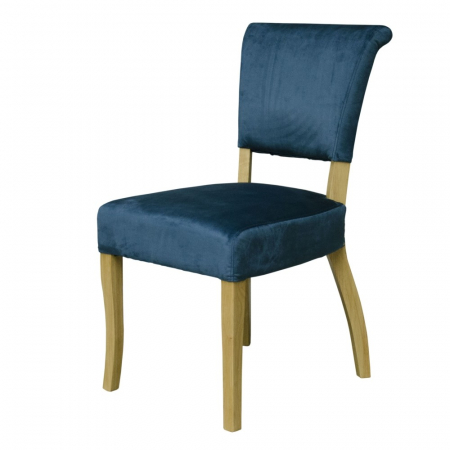 Capri Solid Oak Teal Dining Chair