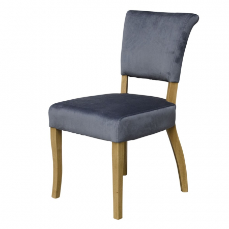 Capri Solid Oak Grey Dining Chair