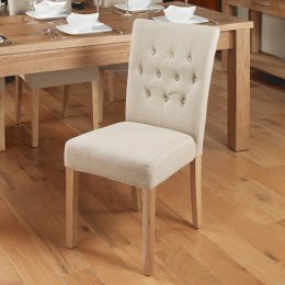 Mobel Solid Oak Biscuit Dining Chair