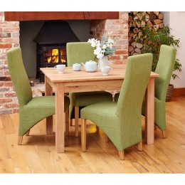 Mobel Solid Oak Small Four Seater Dining Table