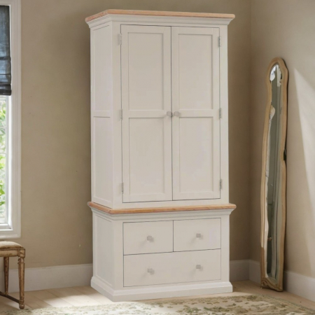 Cotswold Painted Double Wardrobe with Drawers
