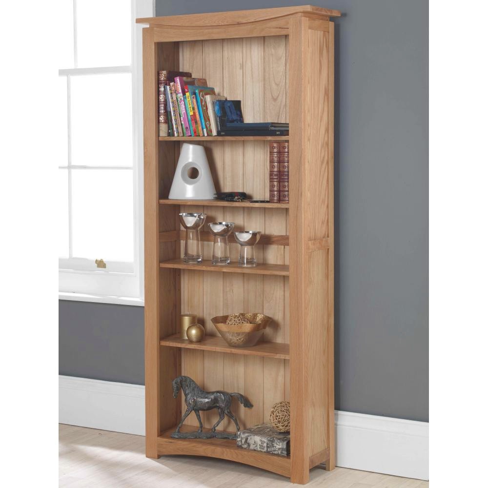 Crescent Solid Oak Display Cabinet
