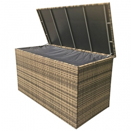 Large Cushion Box Flat Brown Weave