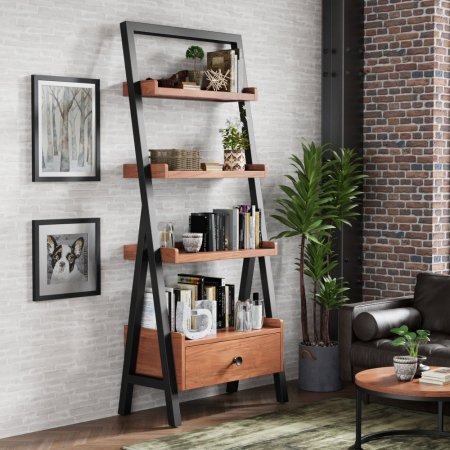 Nova Acacia Ladder Bookcase/Display Unit