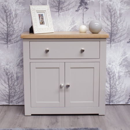 Diamond Grey Painted Occasional Storage Cupboard