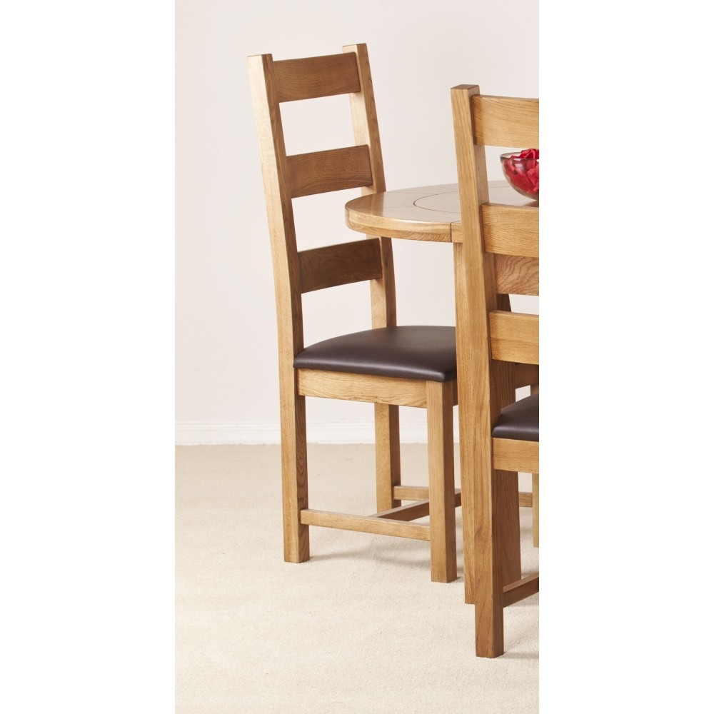 Savoy Rustic Solid Oak Ladderback Dining Chair