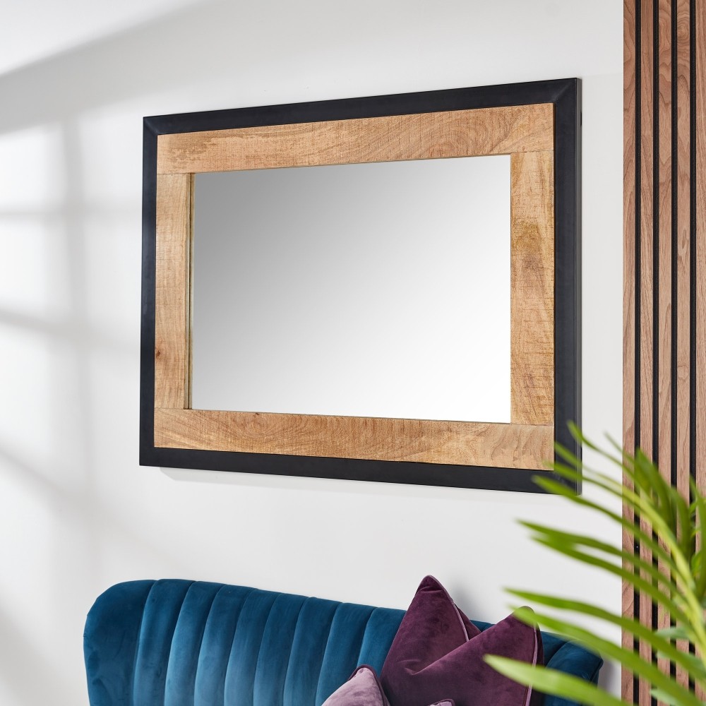Harbour Indian Reclaimed Wood Wall Mirror