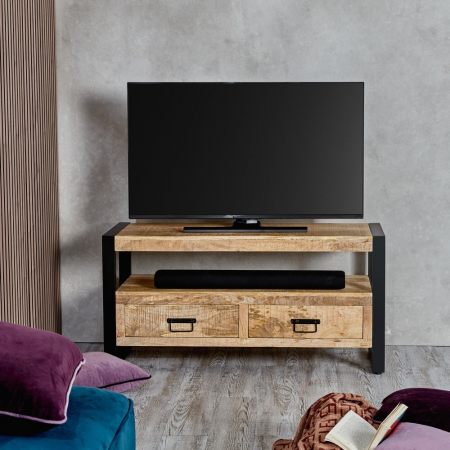 Harbour Indian Reclaimed Wood Small Television Cabinet