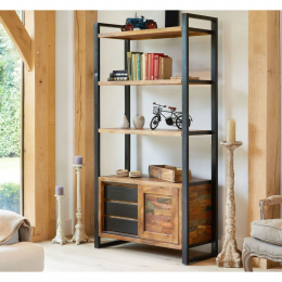 Urban Chic Reclaimed Large Storage Bookcase