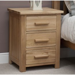 Opus Solid Oak Bedside Cabinet