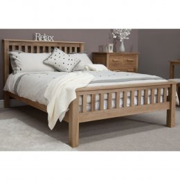 Opus Solid Oak 5' King Size Bed