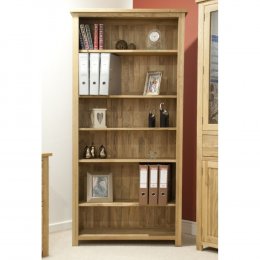 Opus Solid Oak Large Bookcase