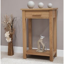 Opus Solid Oak Small Console Table