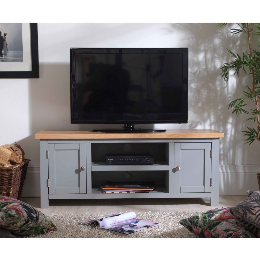 Richmond Grey Painted Large Television Cabinet