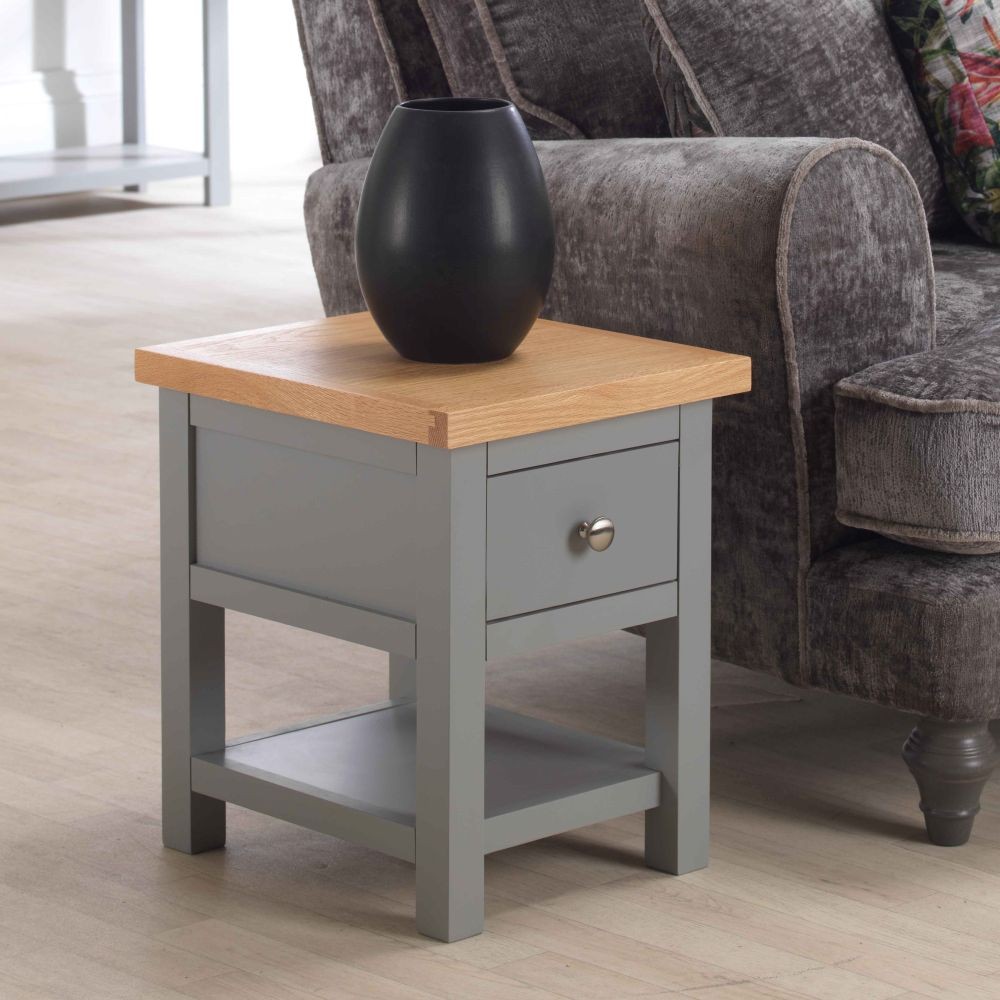 Richmond Grey Painted Lamp Table
