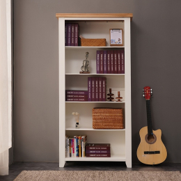 Cottage Cream Large Tall Bookcase
