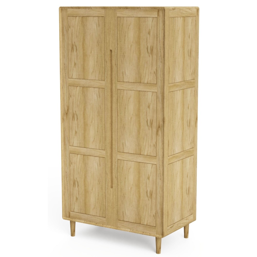Scandic Solid Oak 3 over 3 Chest of Drawers