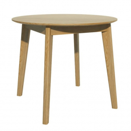 Scandic Solid Oak Round Dining Table