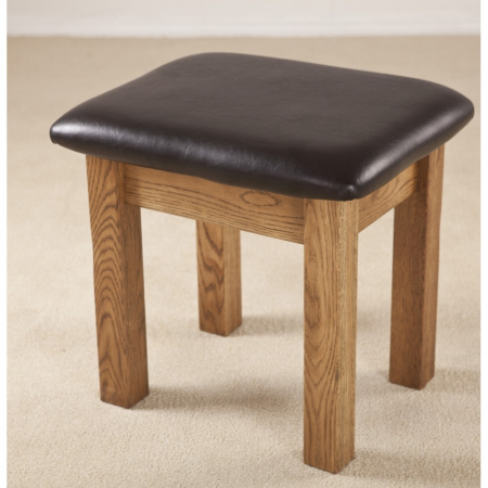 Savoy Rustic Solid Oak Dressing Table Stool