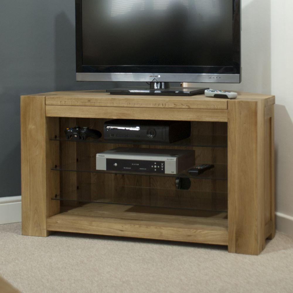 Trend Solid Oak Corner Television Cabinet