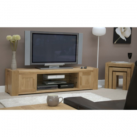 Trend Solid Oak Widescreen Television Cabinet