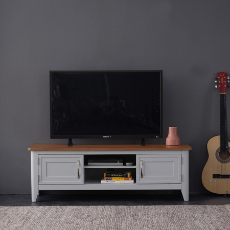 Venice Grey Painted Small Television Cabinet