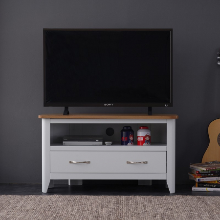 Venice Grey Painted Corner Television Stand
