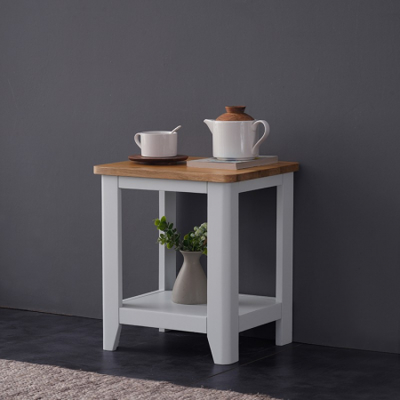Venice Grey Painted Lamp Table