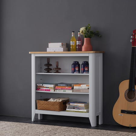 Venice Grey Painted Small Bookcase