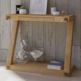 Z Solid Oak Hall Table