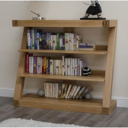 Z Solid Oak Small Bookcase